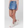 [BLANKNYC] Women’s Luxury Clothing Sustainable Denim Distressed Five Pockets Mini Skirt, Comfortable & Stylish(Eye Opener)