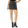 [BLANKNYC] Women’s Real Suede Mini Skirt Skirt, Dark/Stormy, 28