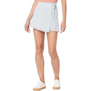 [BLANKNYC] Womens Lightwash Denim Tie Front Skort, Stylish, Comfortable & Designer Clothing(Don’t You Know)