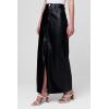 [BLANKNYC] Women’s Luxury Clothing Vegan Leather Maxi Skirt with Front Slit Detail, Comfortable & Stylish(Night Talk)