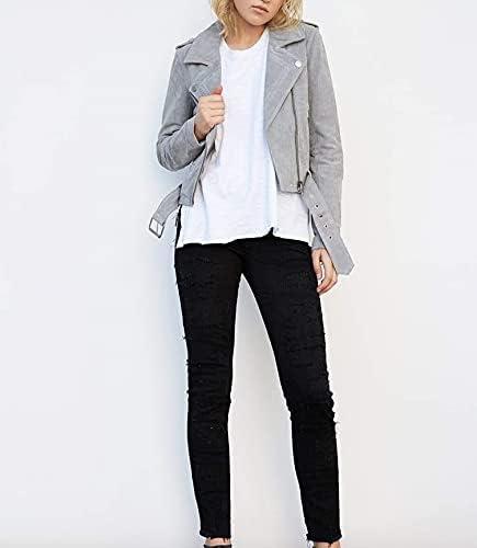 image:imageBLANKNYC Womens Suede JacketCloud Grey