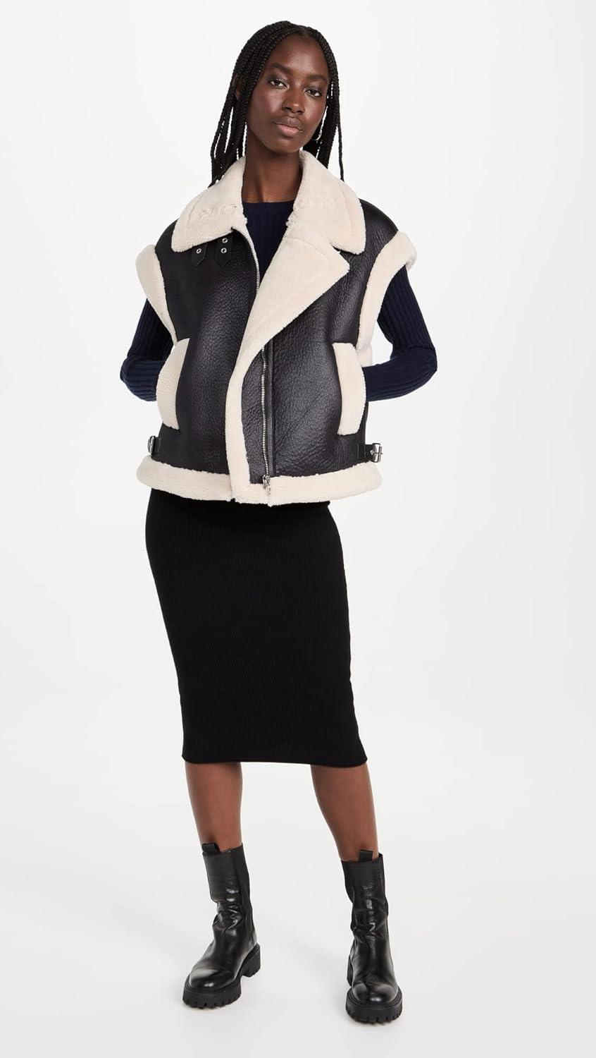 image:imageBLANKNYC Womens Work It Faux Sherpa VestWork It