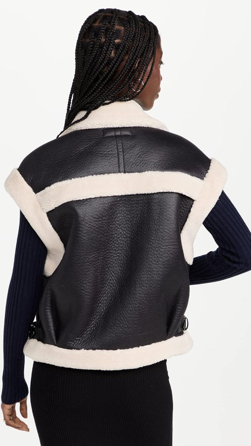 image:imageBLANKNYC Womens Work It Faux Sherpa VestWork It