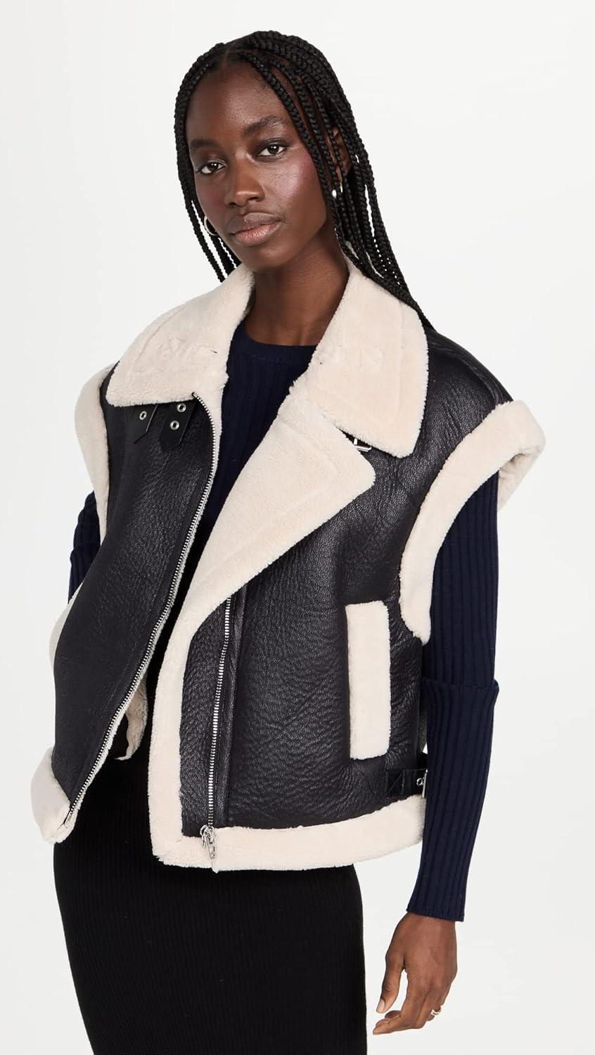 image:imageBLANKNYC Womens Work It Faux Sherpa VestWork It