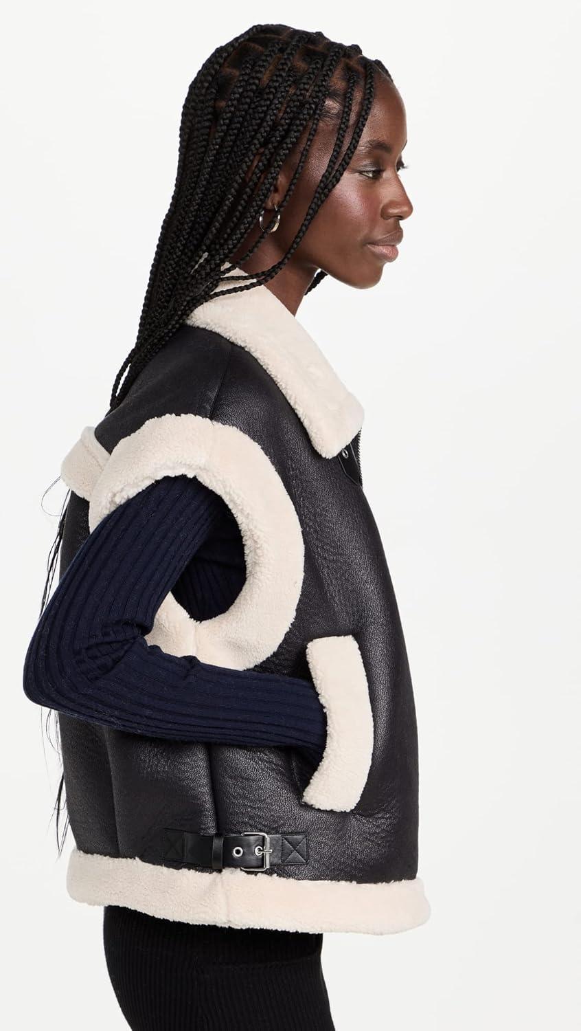 image:imageBLANKNYC Womens Work It Faux Sherpa VestWork It