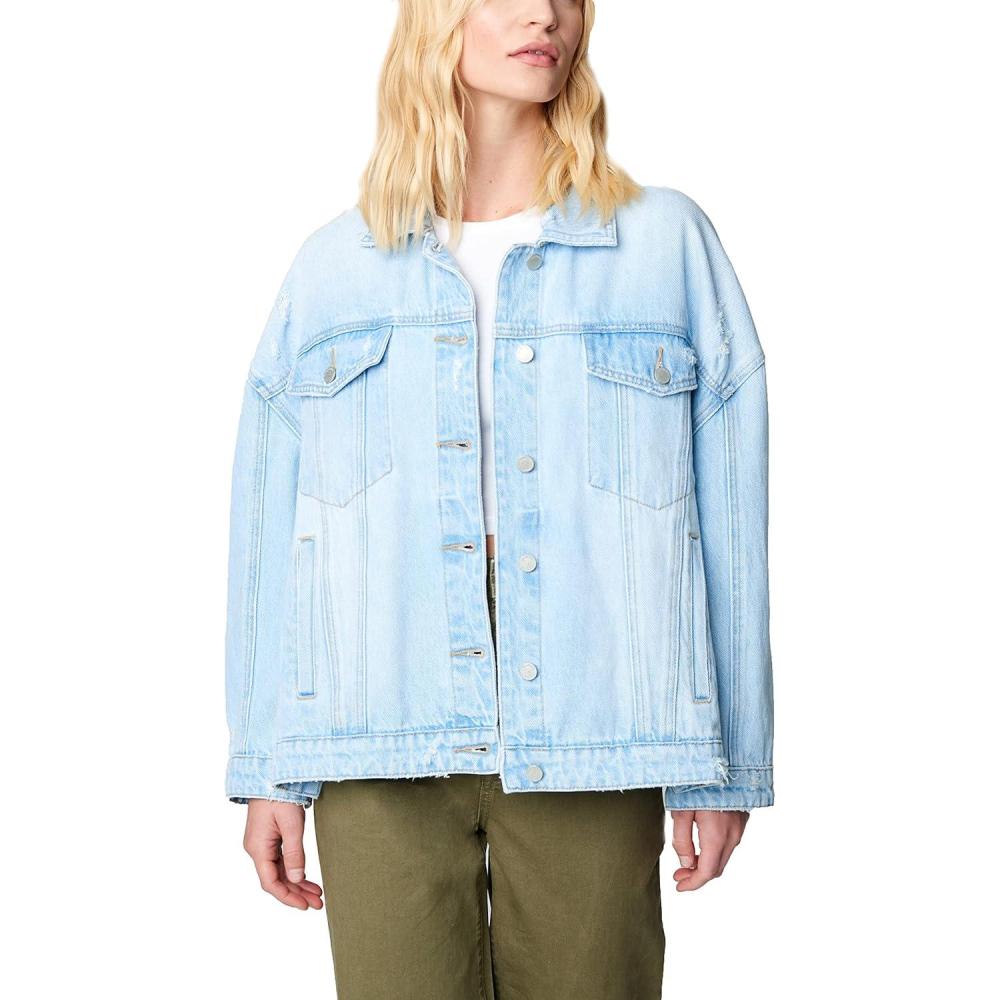 image:imageBLANKNYC Womens Luxury Clothing Oversized Denim Jacket Comfortable amp Stylish CoatHot Morning