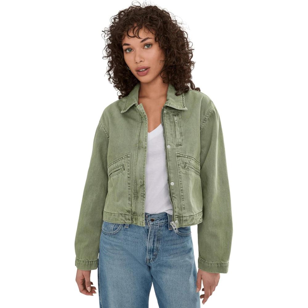 image:imageBLANKNYC Womens Vibe Check JacketGreen