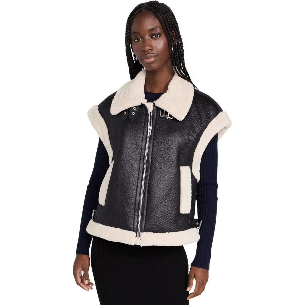 image:imageBLANKNYC Womens Work It Faux Sherpa VestWork It