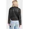 [BLANKNYC] Women’s Vegan Leather Moto Jacket with Belt(A-list)