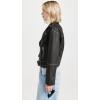 [BLANKNYC] Women’s Vegan Leather Moto Jacket with Belt(A-list)