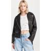 [BLANKNYC] Women’s Vegan Leather Moto Jacket with Belt(A-list)