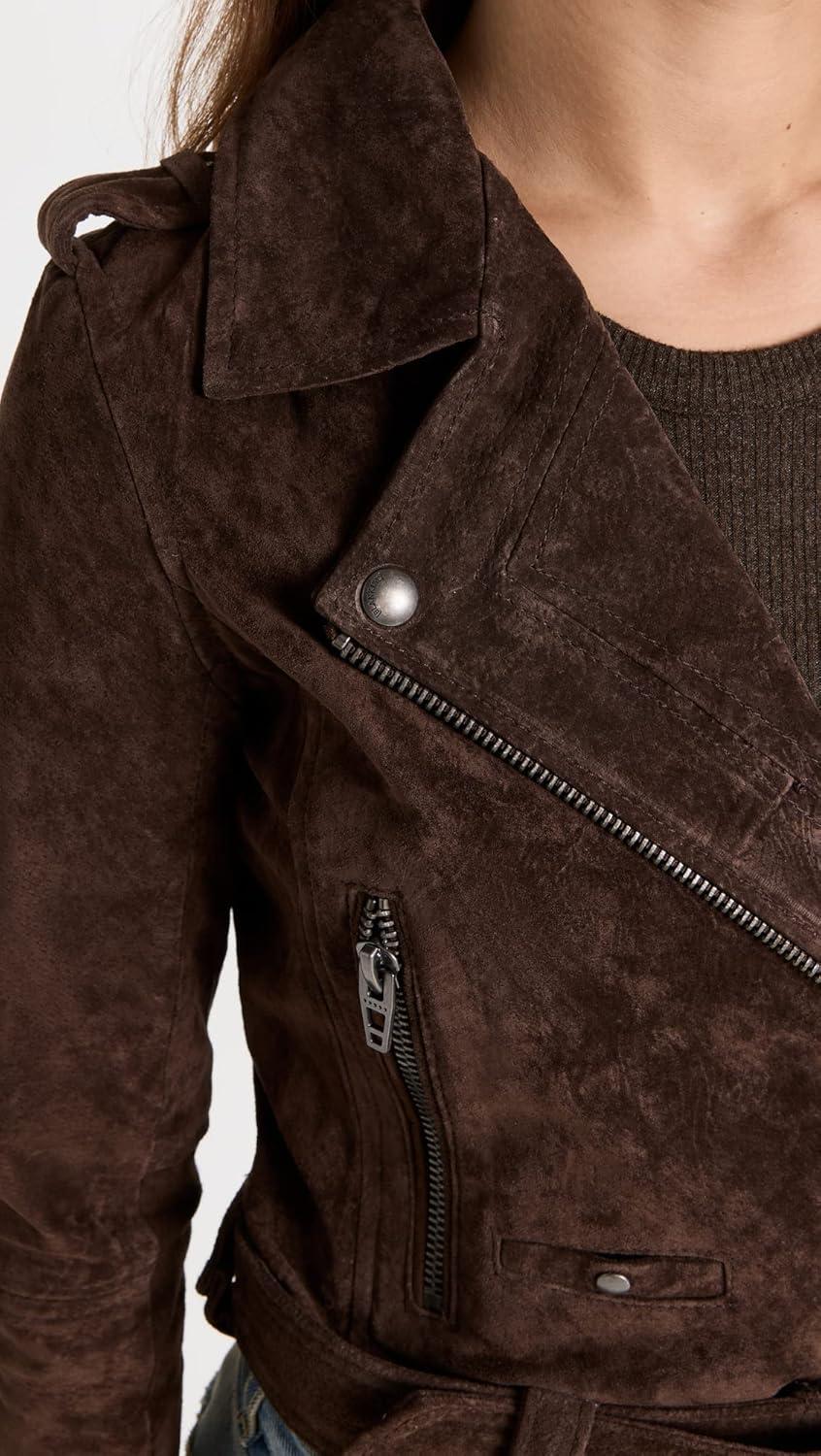 image:imageBLANKNYC Womens Suede JacketChocolate Souffle