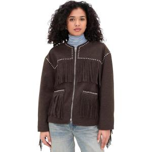 [BLANKNYC] Women’s Fringe Benefits Jacket(Brown)