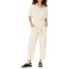 [BLANKNYC] Women’s Luxury Clothing Linen Jumpsuit With Self Belt, Comfortable & Stylish Pant(Sand Bath)