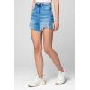 [BLANKNYC] Women’s Luxury Clothing High Rise Sustainable Denim Cut Off Short, Comfortable & Stylish(Say Something)