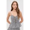 [BLANKNYC] Women’s Picnic Party Top(Picnic Party (Black/White))