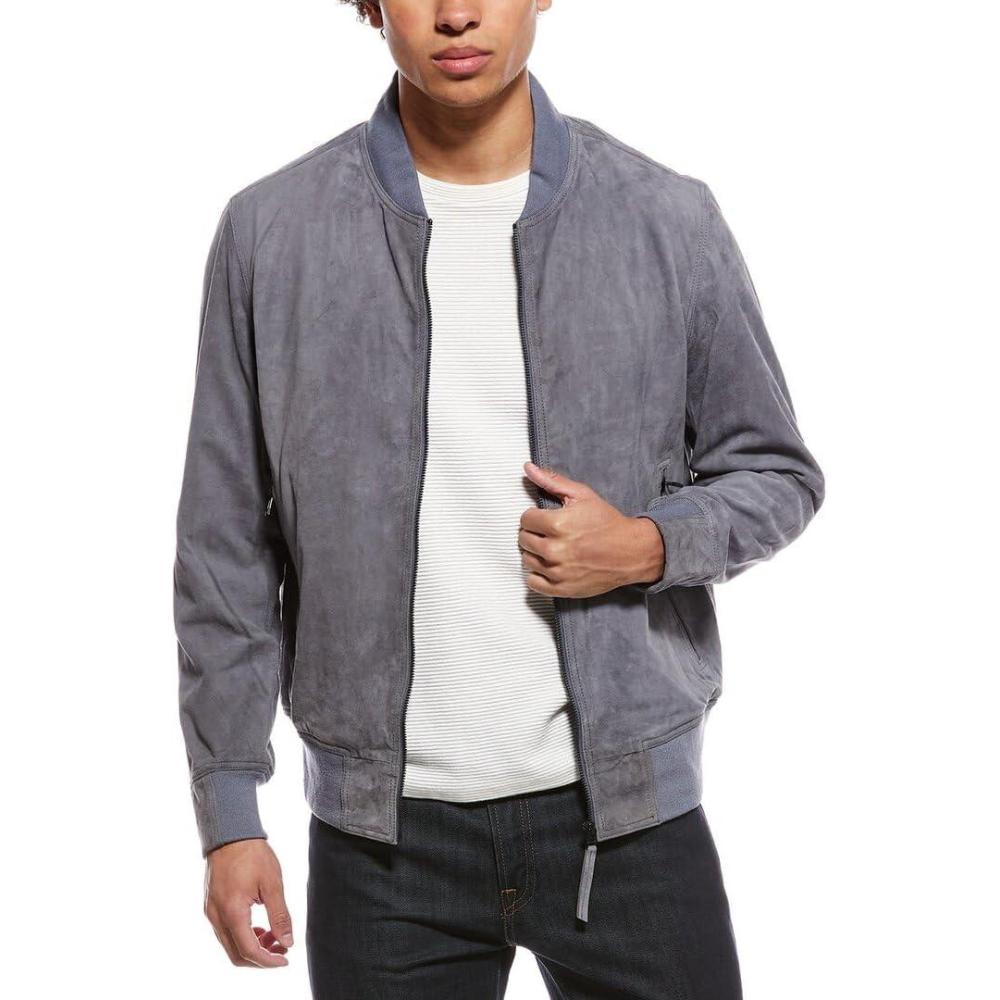 image:imageBlank Nyc Mens Back In The Saddle Again Suede Jacket S Grey
