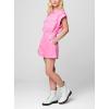[BLANKNYC] Women’s Luxury Clothing Short Sleeve Collared Romper With Pockets, Comfortable & Stylish(Pink Shadow)
