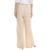 [BLANKNYC] Womens Luxury Clothing Wide Leg Linen Drawstring Pant, Comfortable & Stylish(Sand Bath)