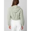 [BLANKNYC] Womens Twill Hooded Shirt(Smoke Green)