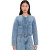 [BLANKNYC] Women’s Bottomless Brunch Denim Quilted Jacket(Blue)