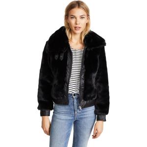 [BLANKNYC] Women’s Black Noise Faux Fur Coat(Urban Beige)