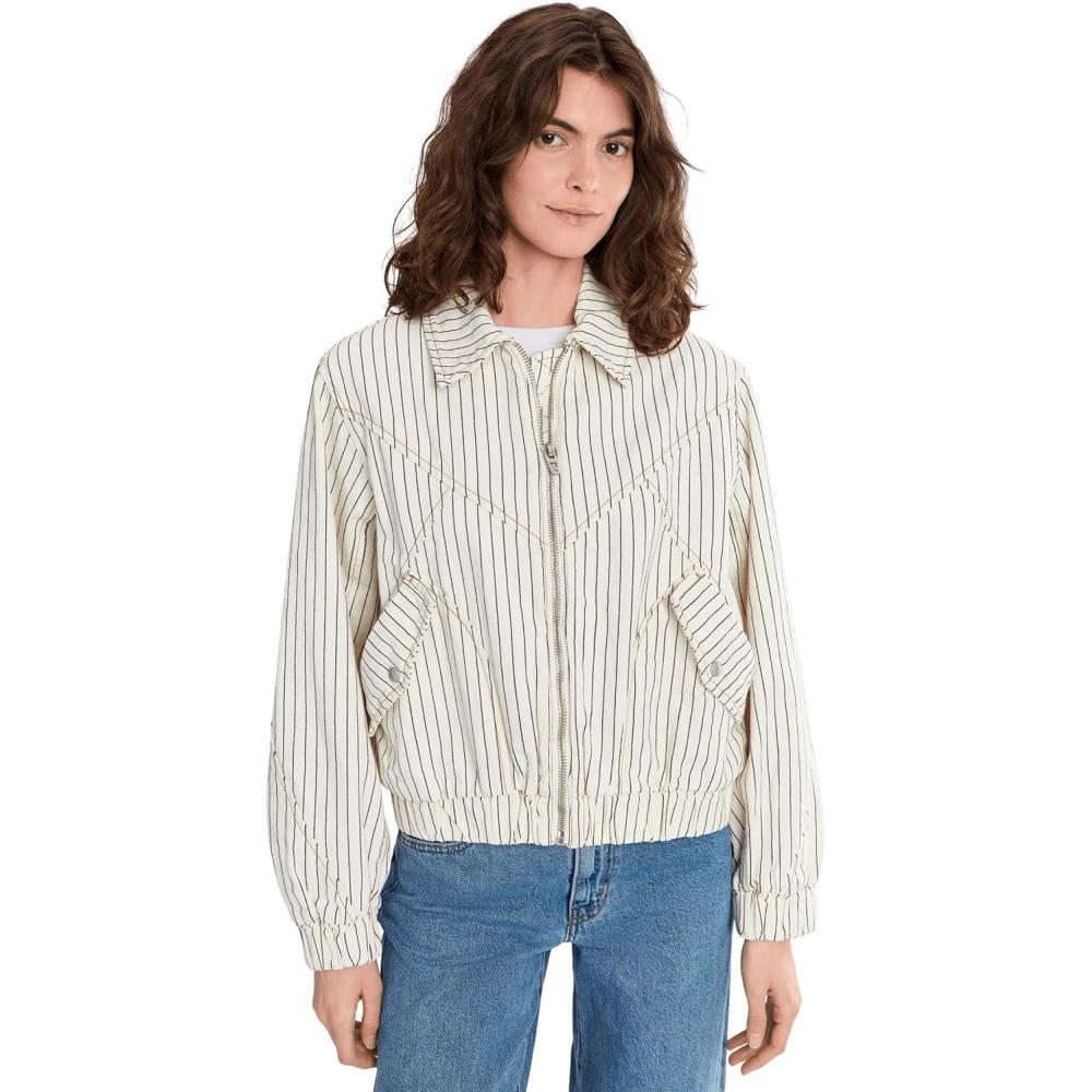 image:imageBLANKNYC Womens Sail Away Railroad JacketMulticolor