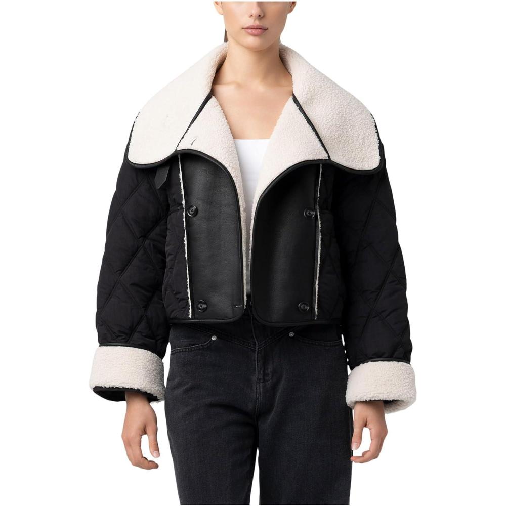 image:imageBLANKNYC Womens Second Wind Quilted Sherpa JacketSecond Wind