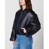 [BLANKNYC] Women’s Vegan Leather Cropped Bomber(Bold Blend)