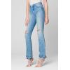 [BLANKNYC] Women’s Luxury Clothing High Rise Mini Boot Cut Five Pocket Jeans, Stylish & Trendy Pants(No Thanks)