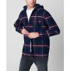 [BLANKNYC] Men’s Mens Flannel Shirt with Hood, Comfortable & Casual Coat(Sound the Alarm)
