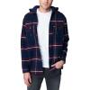 [BLANKNYC] Men’s Mens Flannel Shirt with Hood, Comfortable & Casual Coat(Sound the Alarm)