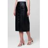 [BLANKNYC] Women’s Snap Front Midi Vegan Leather Skirt(City Bound)