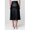 [BLANKNYC] Women’s Snap Front Midi Vegan Leather Skirt(City Bound)
