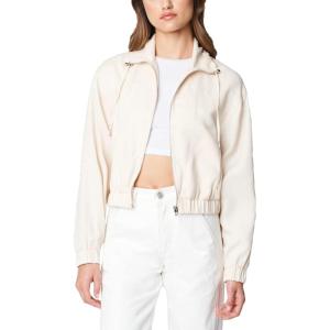 [BLANKNYC] Women’s Utility Jackets With Zipper Pocket Detail, Comfortable & Stylish Clothing Coats(Beige)