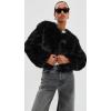 [BLANKNYC] Women’s Cash Flow Faux Fur Jacket(Black)