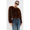 [BLANKNYC] Women’s Cash Flow Faux Fur Jacket(Brown)