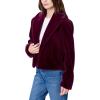 [BLANKNYC] Women’s Faux Fur Cropped Jacket(Red)