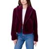 [BLANKNYC] Women’s Faux Fur Cropped Jacket(Red)
