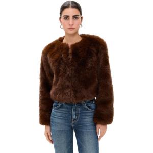 [BLANKNYC] Women’s Cash Flow Faux Fur Jacket(Brown)