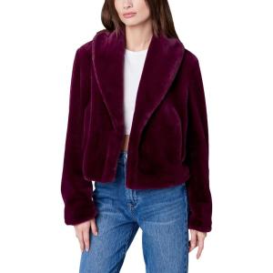 [BLANKNYC] Women’s Faux Fur Cropped Jacket(Red)