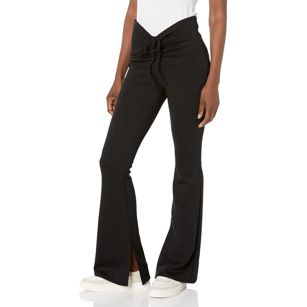 image:imageBLANKNYC Womens Luxury Clothing Vegan Leather Wide Wale Corduroy Flare PantMad Love