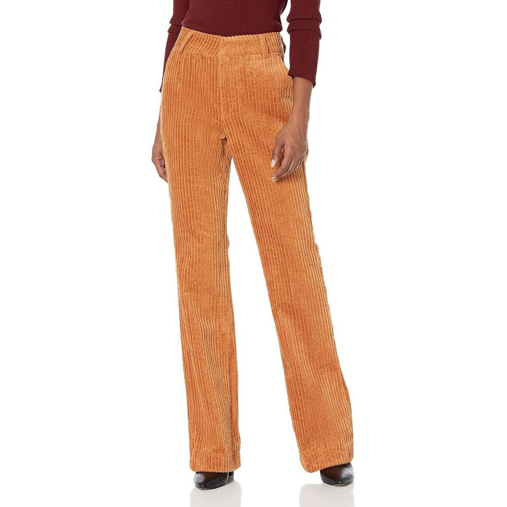 image:imageBLANKNYC Womens Luxury Clothing Vegan Leather Wide Wale Corduroy Flare PantNext Date