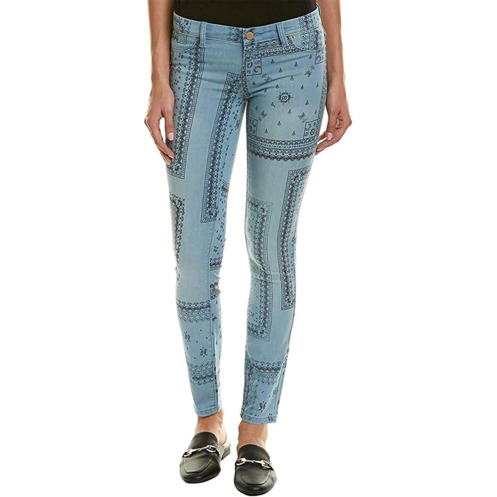 image:imageBLANKNYC Womens Print Jean In BananaLight Blue