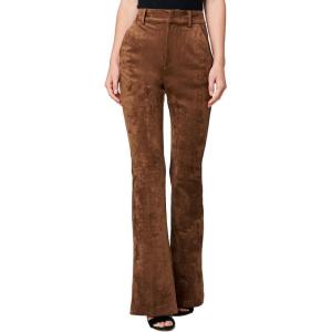 [BLANKNYC] Women’s Luxury Clothing Vegan Leather Wide Wale Corduroy Flare Pant(Fairweather Friend)