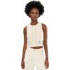 [BLANKNYC] Womens Talk Embroidered Top(Beige/Blue)