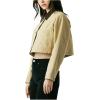 Blank NYC Breaking Camp Cropped Twill Jacket(Beige)