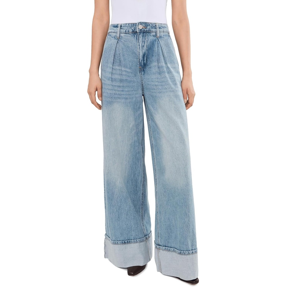 image:imageBLANKNYC Womens Easy Day Denim TrousersBlue