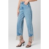 [BLANKNYC] Women’s Baxter High Rise Denim Pant with Rhinestone Fringe(Heart and Soul)