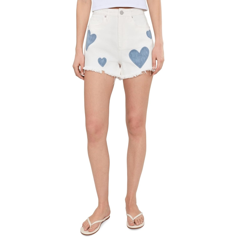 image:imageBLANKNYC Womens Reeve ShortsWhiteBlue